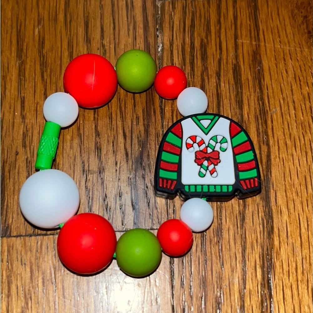 New ugly Christmas sweater Stanley Cup Charms, tumbler cup beaded charm